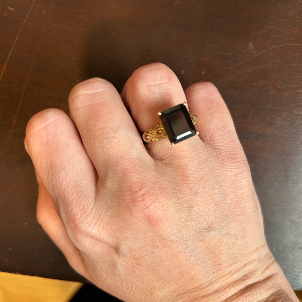 Statement Garnet Ring